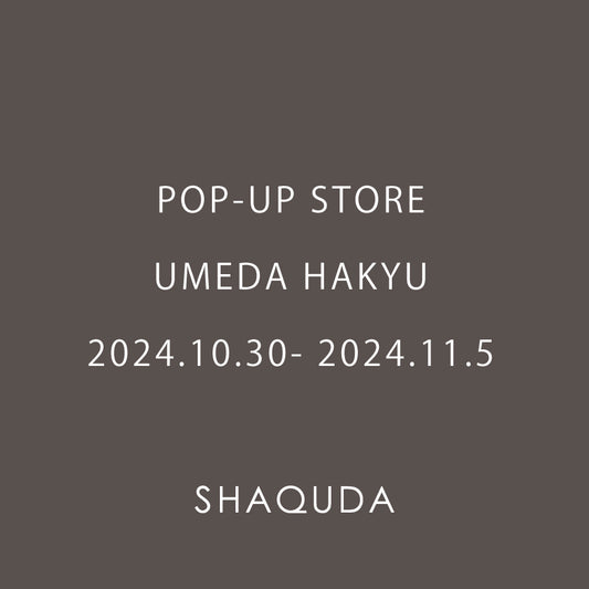 阪急うめだ本店POP UPのご案内（10/30-11/5）